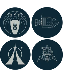 Sticker Set - Moon Landing
