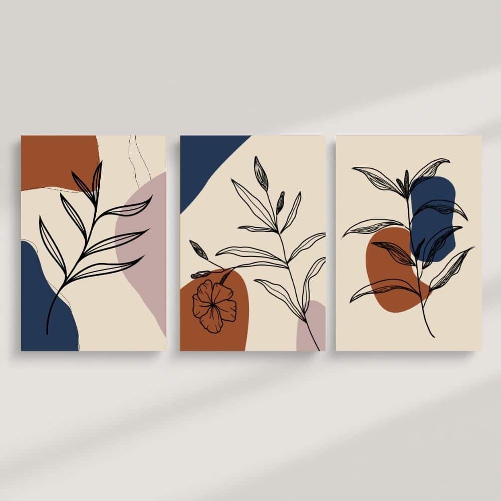 Line Art Florals & Earthy Abstractions
