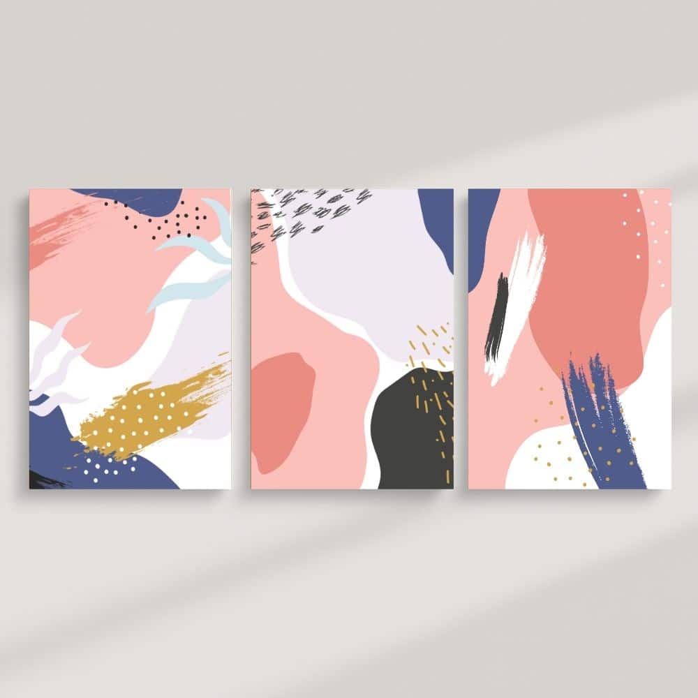Abstract Energy in Motion – Boho Canvas Wall Art ()