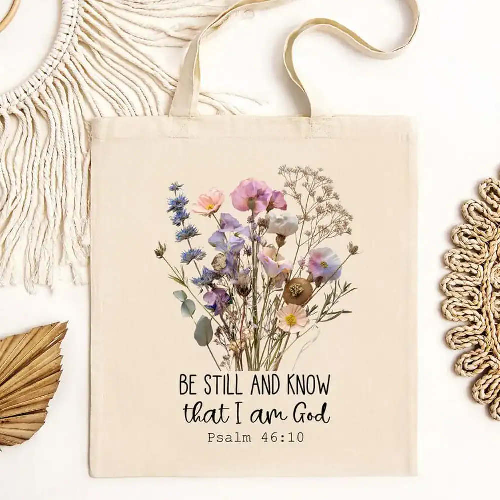 Boho Bible Verse Christian Tote Bag ()
