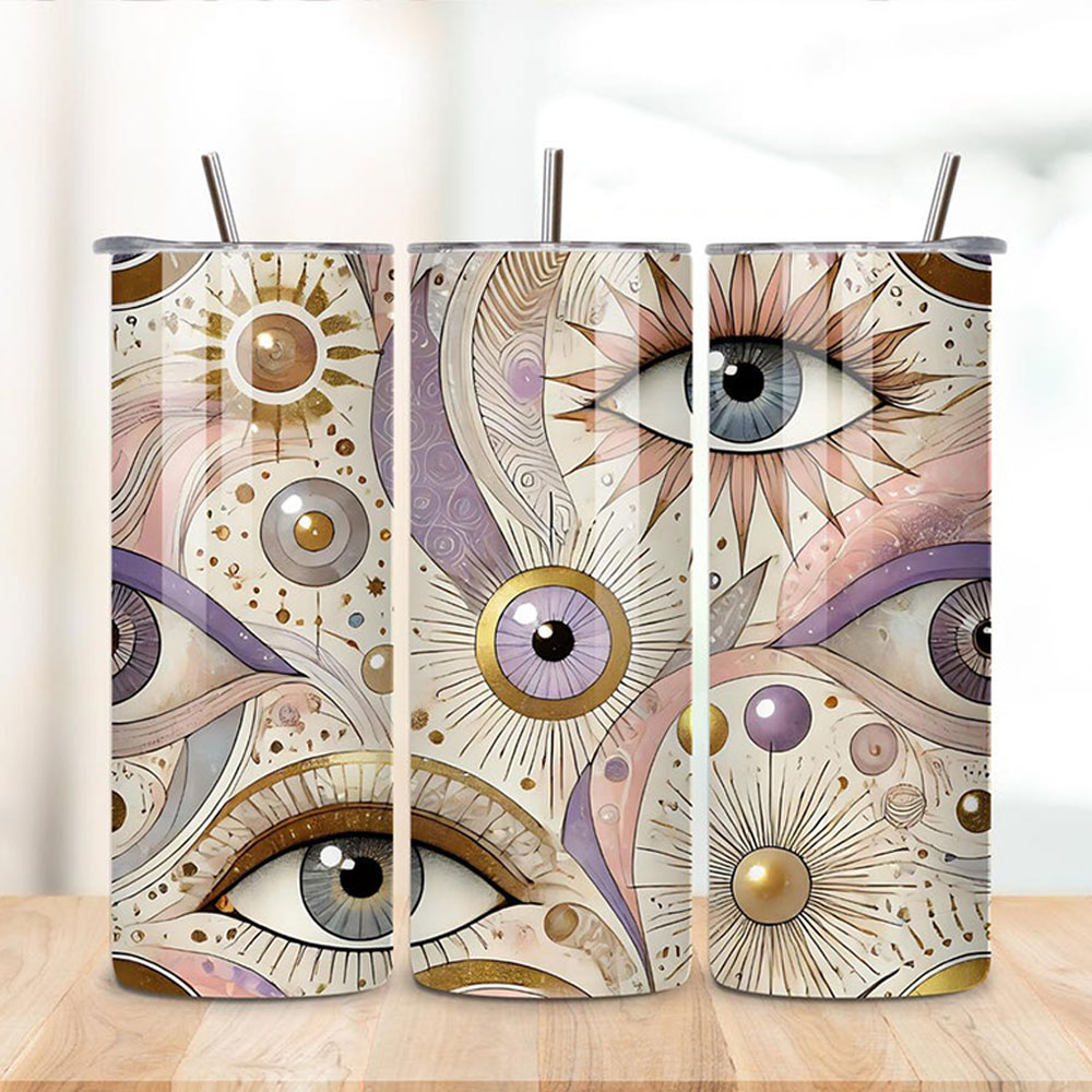 Celestial Vision Awakening – Boho Skinny Tumbler