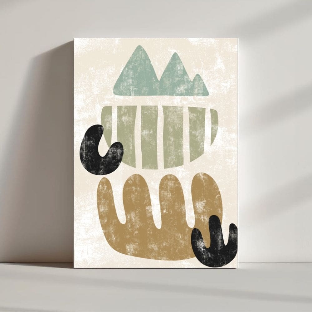 Cradling the Wild Spirit – Boho Canvas Wall Art ()