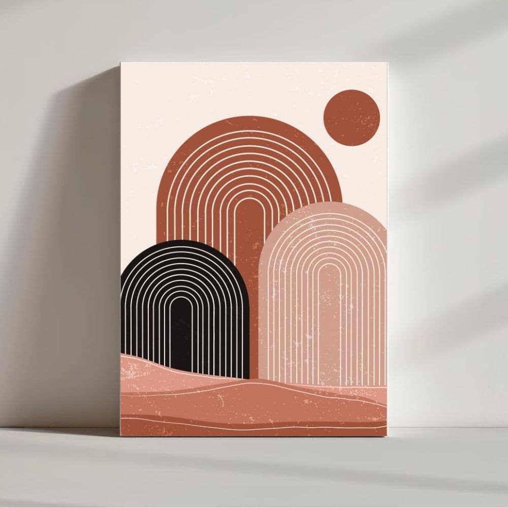 Desert Arches – Abstract Boho Wall Art ()