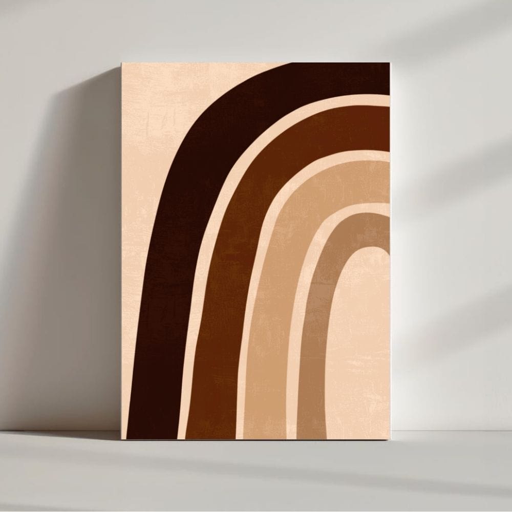 Earth Tones Arch – Minimalist Boho Wall Art ()
