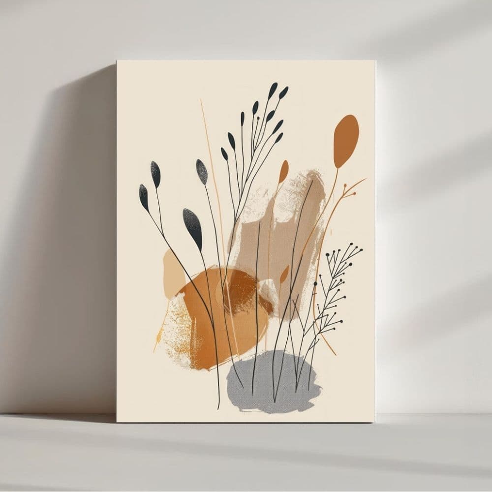 Earthbound Grace – Boho Canvas Wall Art ()