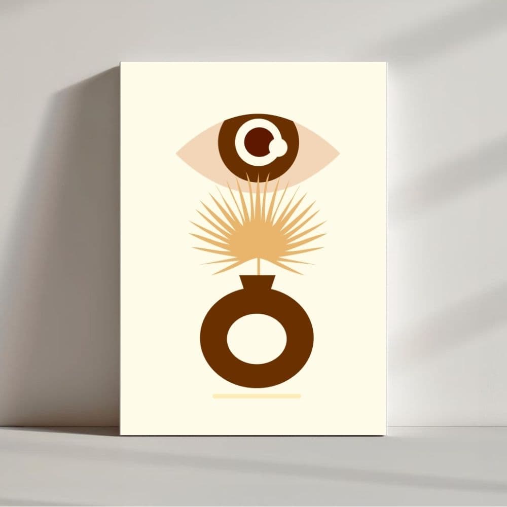 Eye of Intuition – Boho Canvas Wall Art ()