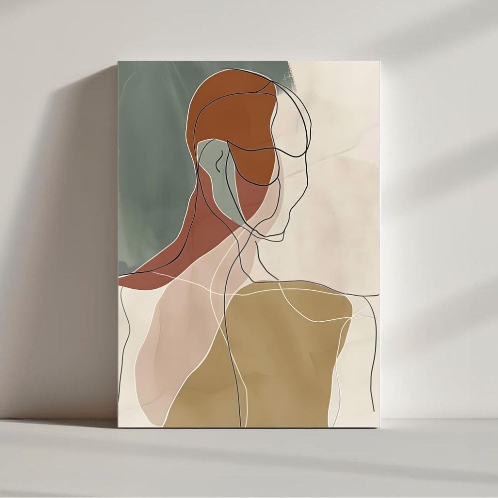 Layers of Her Essence – Boho Canvas Wall Art ()