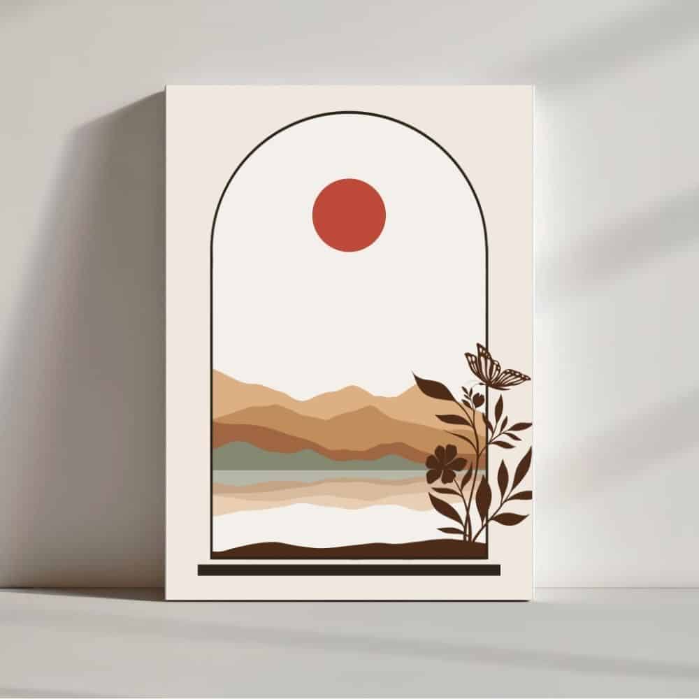 Whispers of Dawn Through the Window – Boho Canvas Wall Art ()