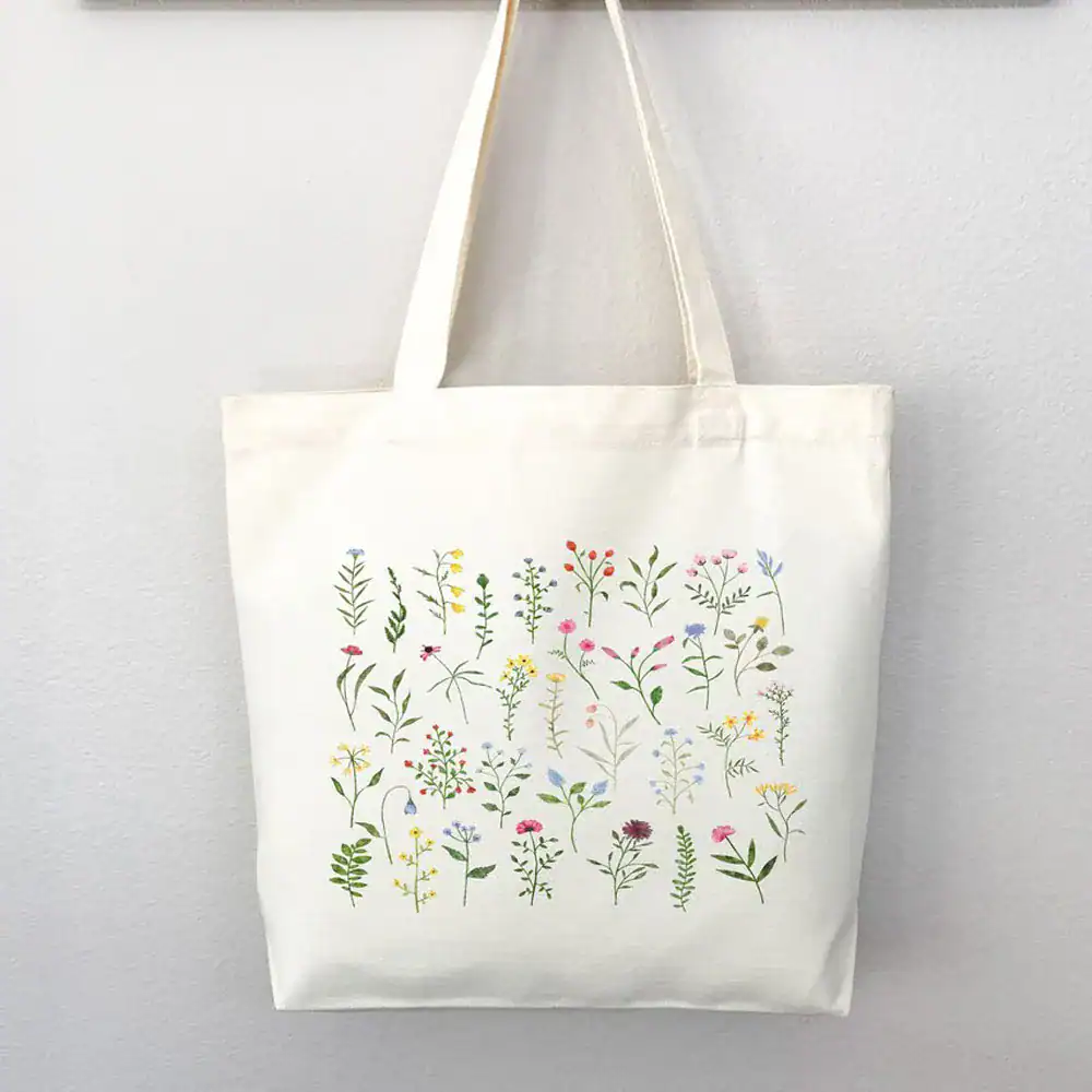 Wildflower Boho Tote Bag ()